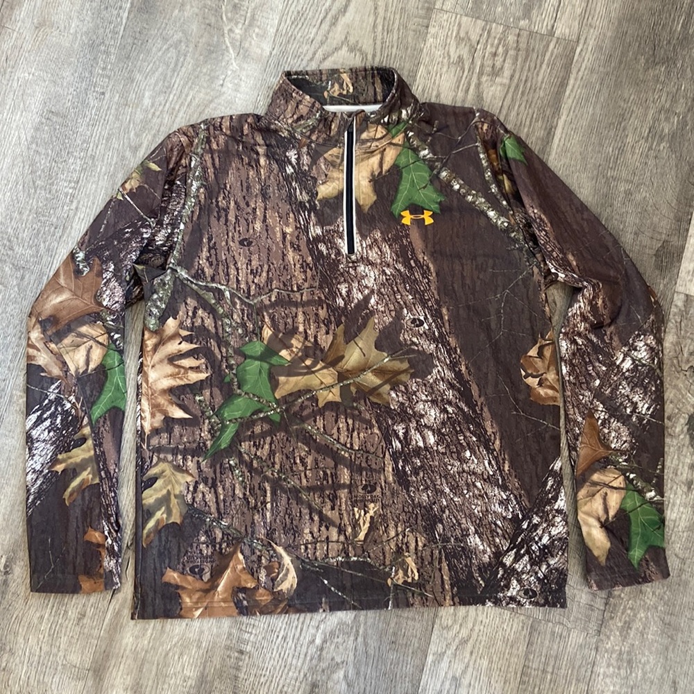 Under Armour Mossy Oak Camo 1/4 Zip Pullover